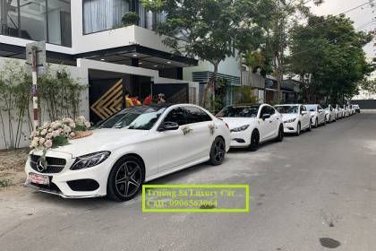 Thuê xe cưới màu trắng Mercedes benz tại Đà Nẵng